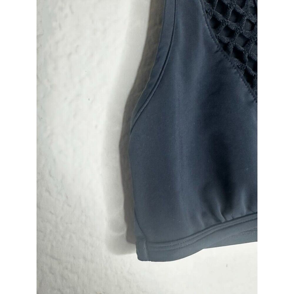 Beth Richards Bra Swim Top Black Keyhole Size Petite V Neck 3XS Athleisure - Picture 9 of 11